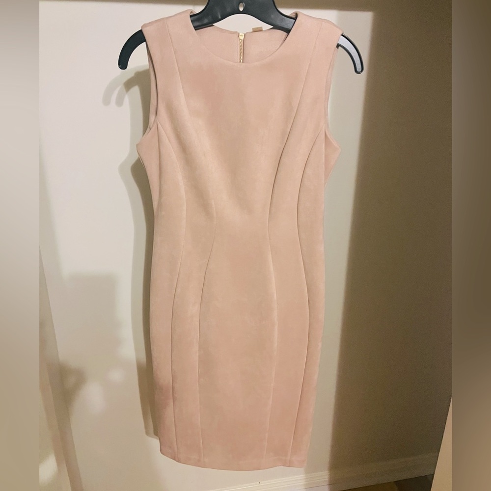 Blush Suede Calvin Klein Dress Size 4